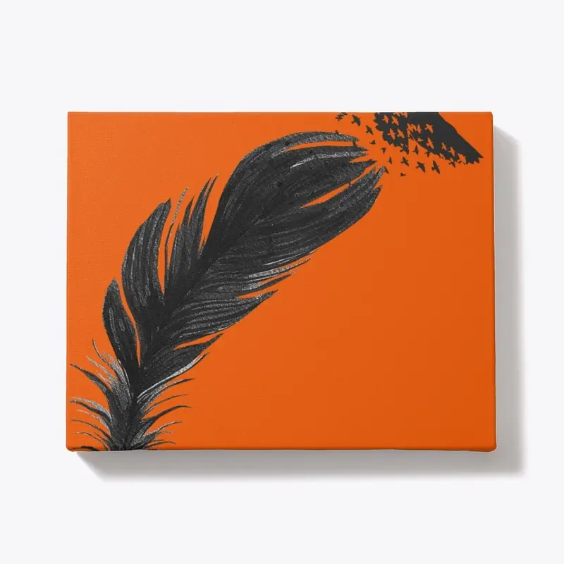 flying bird feather 