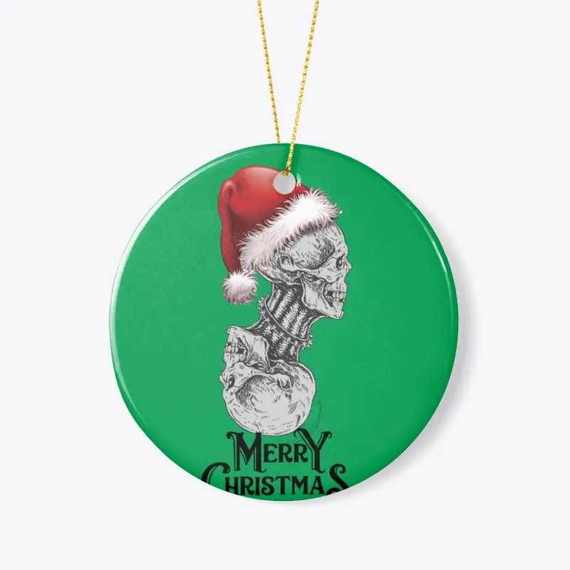 merry christmas skull 