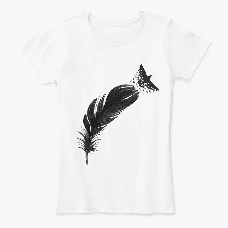 flying bird feather 